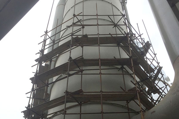 陜西咸陽彬州渭化寶鋼氣體空冷塔保溫保冷施